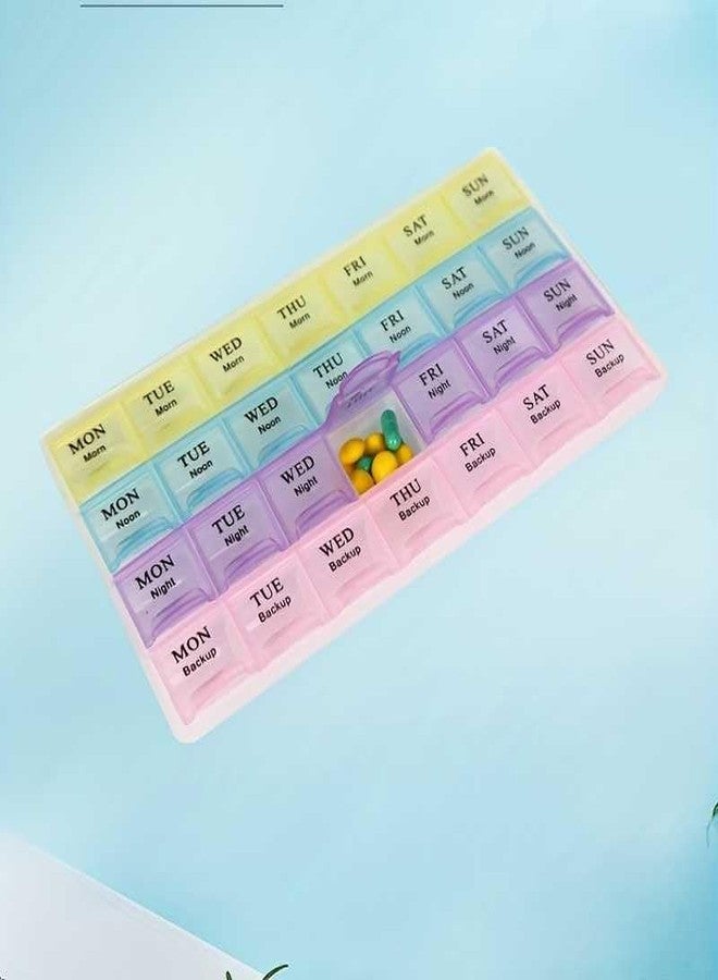 hito 28 Grid Pill Packing Box Medicine Storage Vitamin Organizer Travel - Image 2